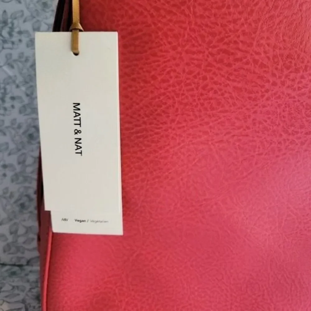 NWT Matt & Nat Glance Vegan Leather Convertible Bag | Coral